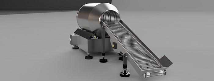 Sugar Tumbler - Table Top - with Conveyor for Belshaw Mark II Fryer - NEW