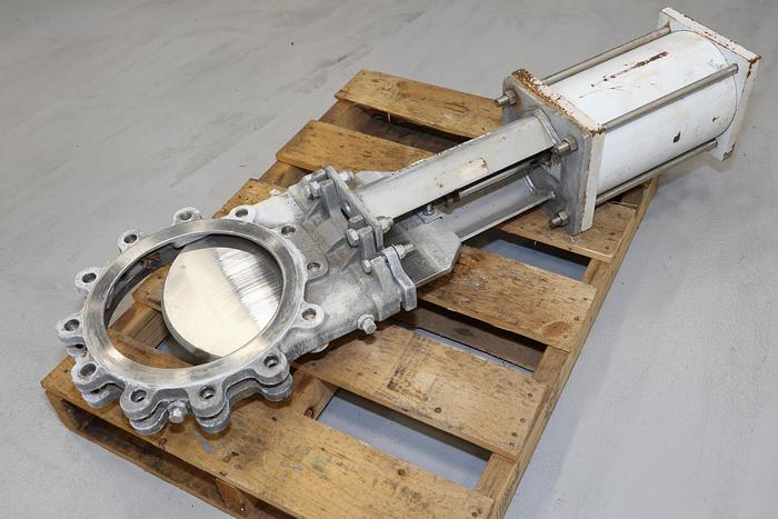 Used Fabri-valve 10" Air Operated Knife Gate Valve #44163