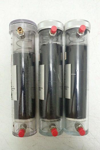 Used Lot of 3 Tekran 30-25150-000 Zero Air Filter Canisters with Extras & Case