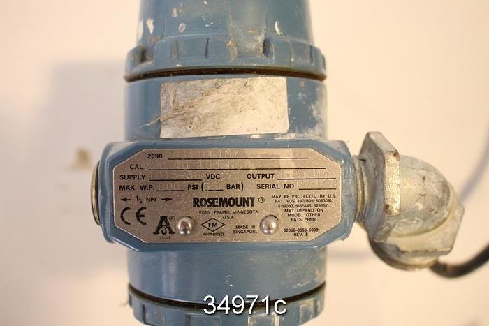 Used Rosemount 2090 FG3A2DF1M7 Pressure Transmitter #34971