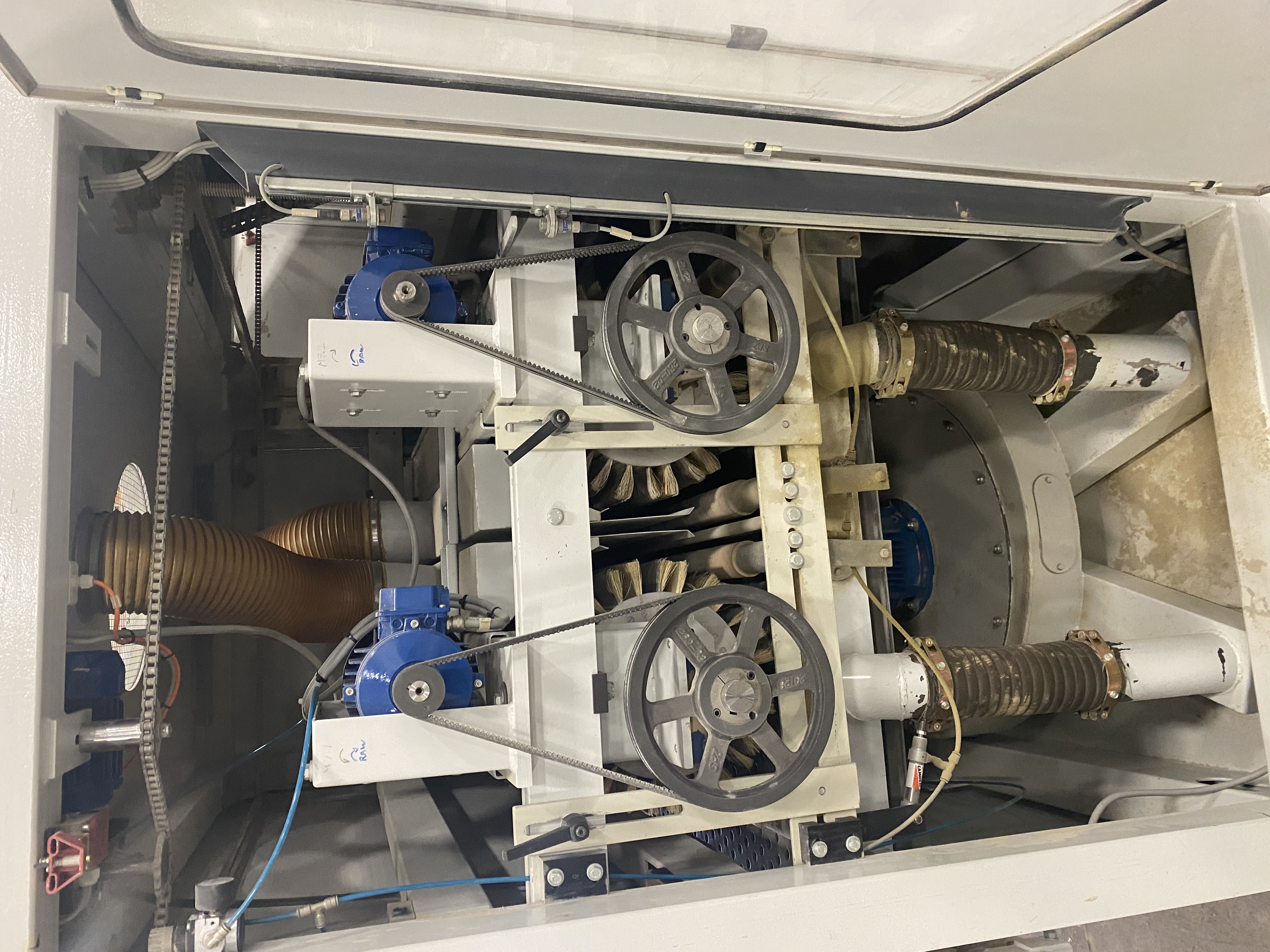 Used 2003 Unisanding Cross Sander 2.4.0 k.v. + 1.2.0.V