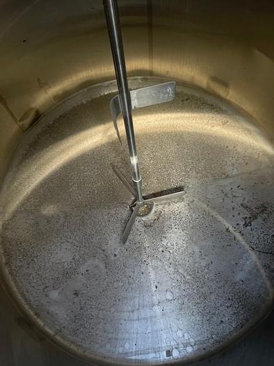 Used 1600 Gallon Vertical Stainless Steel Mix Tank w/ Agitation