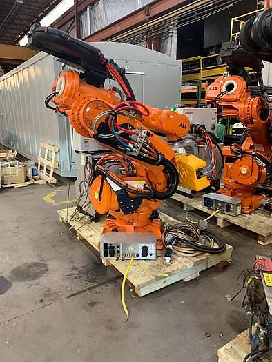 2014 ABB IRB 6640 180/2.55 WITH ARO SPOT WELDING GUN AND REXROTH WELDING CABINET