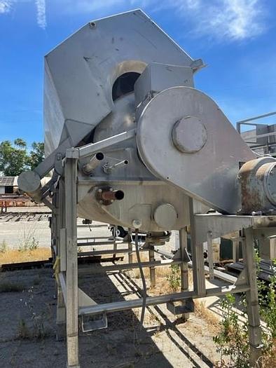 Used Rotary 44" Diameter x 15.5" Long Hot Water Blancher