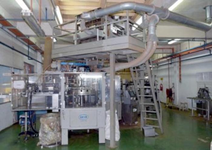 Used (3) ICA Aromapack FORM FILL SEAL MACHINES