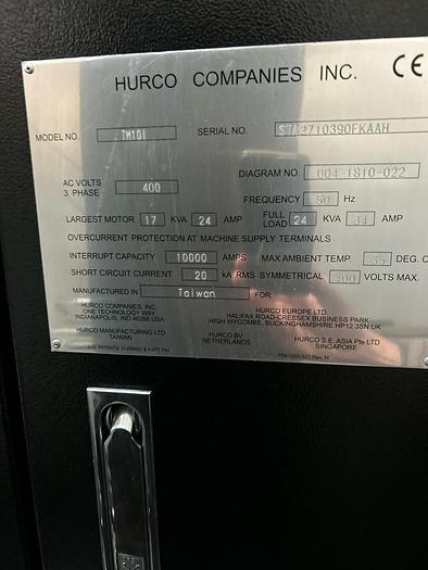 Used 2020 Hurco TM10i