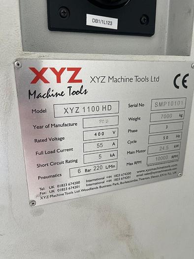Used XYZ VMC 1100HD
