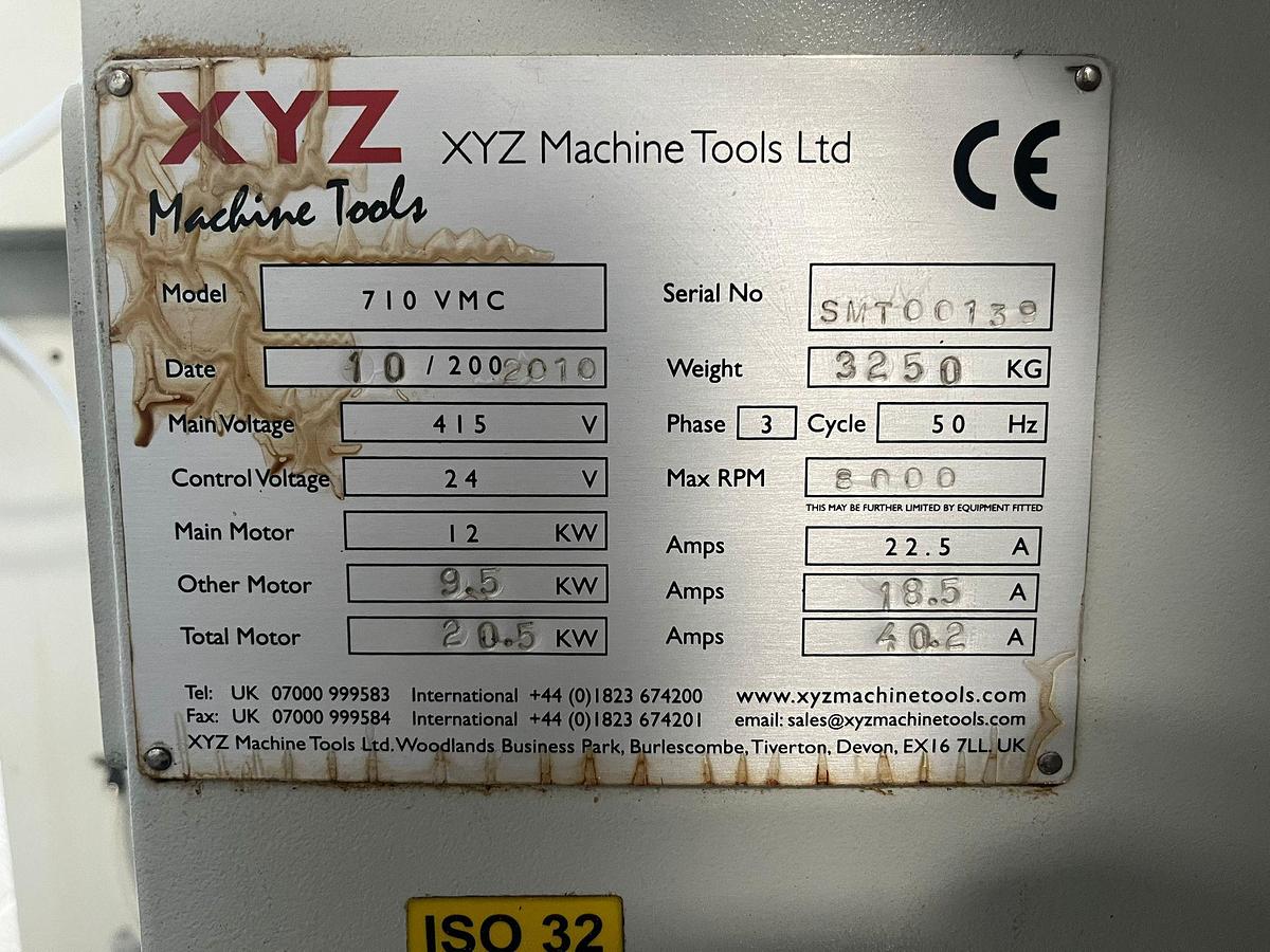 Used 2008 XYZ VMC 710 # cmj/0209
