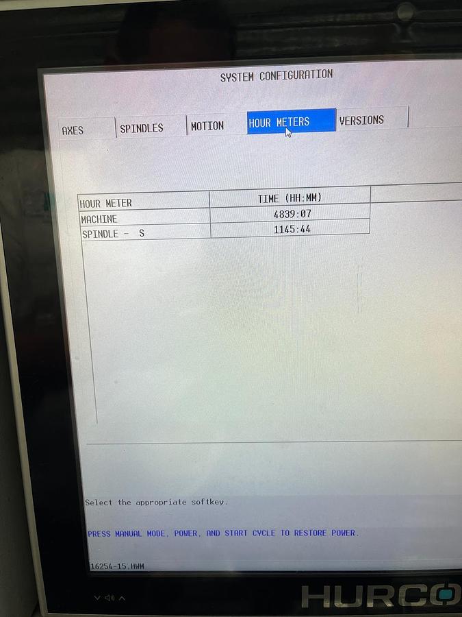 Used 2020 Hurco VM20i