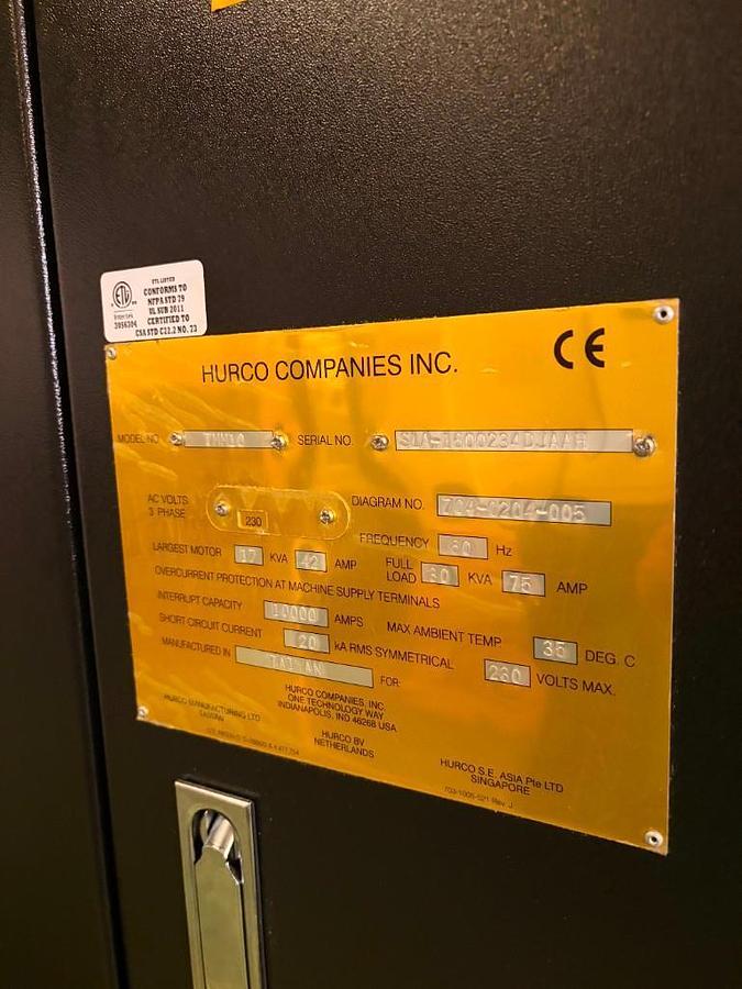 Used 2017 Hurco  TMM10i