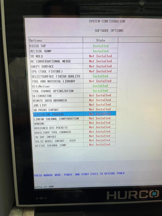 Used 2020 Hurco VM20i