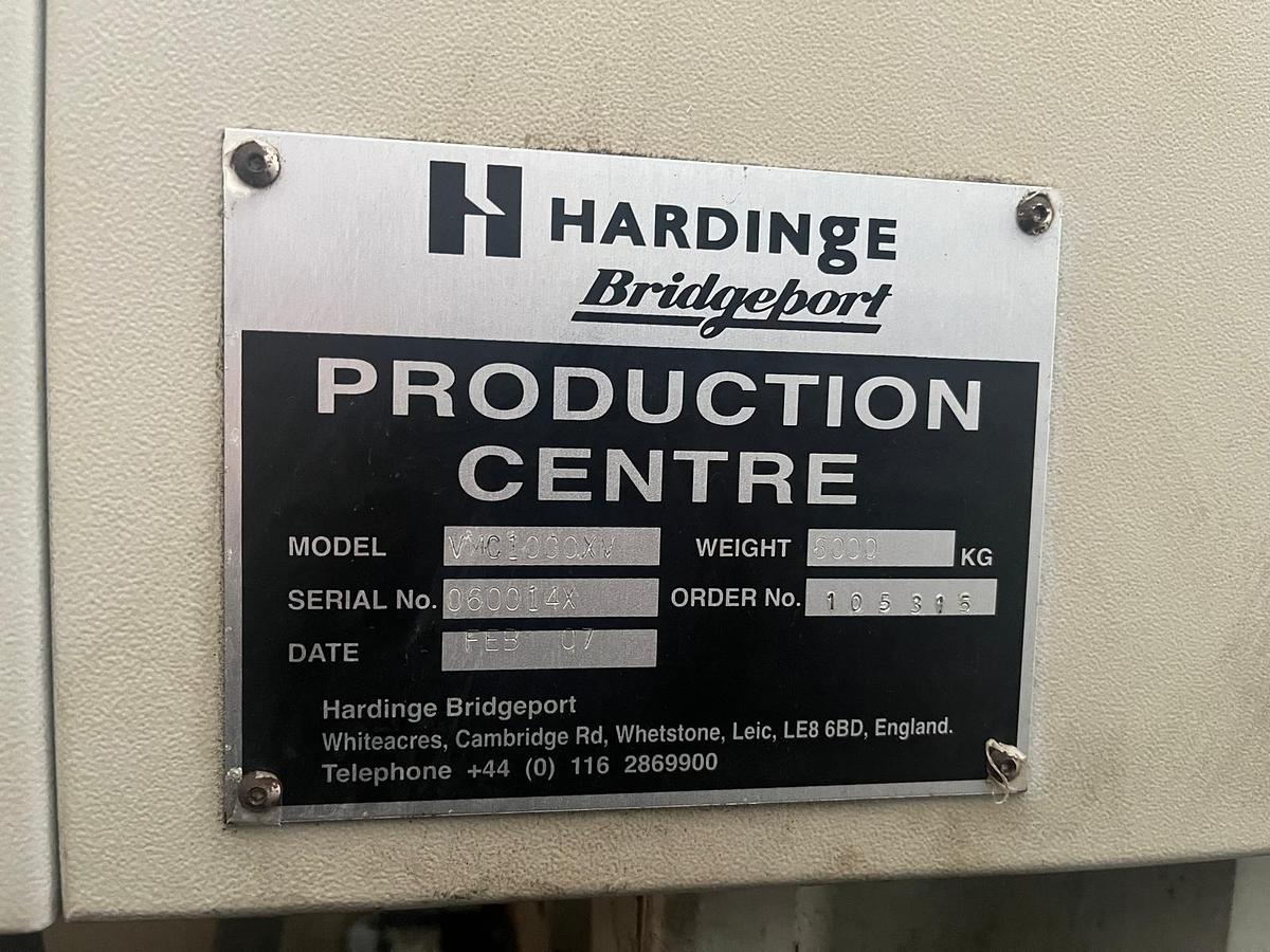 Used 2007 Hardinge VMC1000 XV