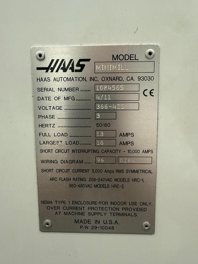 Used 2011 HAAS Mini Mill