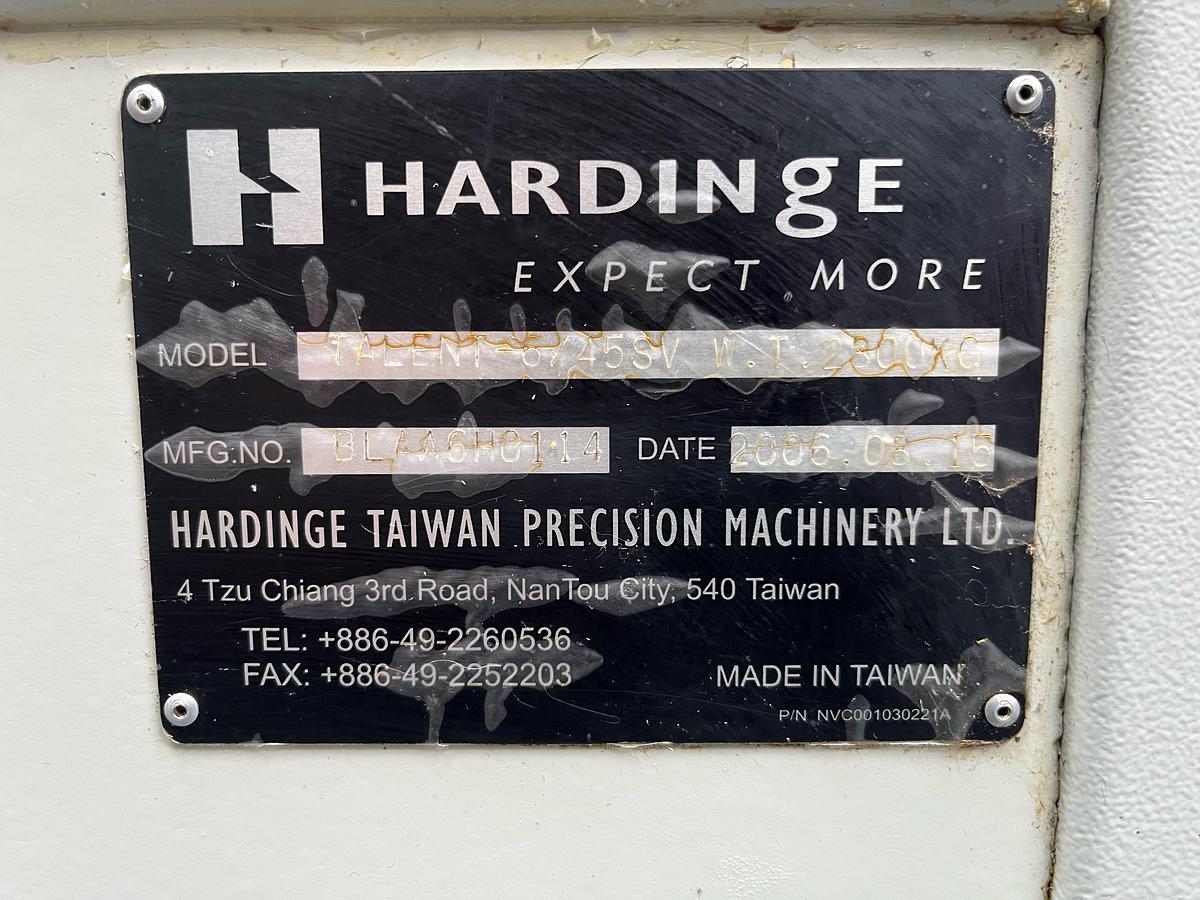 Used 2006 Hardinge Talent 6-45 SV