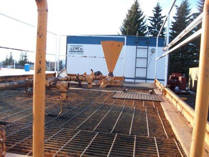 Used 20 m3 (120 bbl) Skid Mounted 2 Compartment Mud Tank