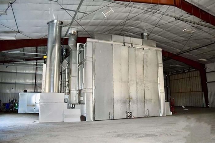 Used 2014 Col-Met Combination Spray Booth, Curing Oven & Paint Kitchen