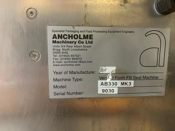 Used VERTICAL FORM FILL SEAL MACHINE