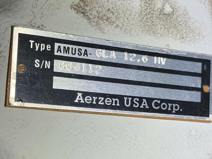 Used Aerzen AMUSA-GLA High Vacuum Blower Pump 12.6  HV with 5 HP Baldor Motor