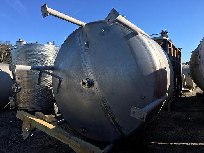 Used 3,300 GALLON MIX TANK – 5 HP – T-304 S/S (#9714)