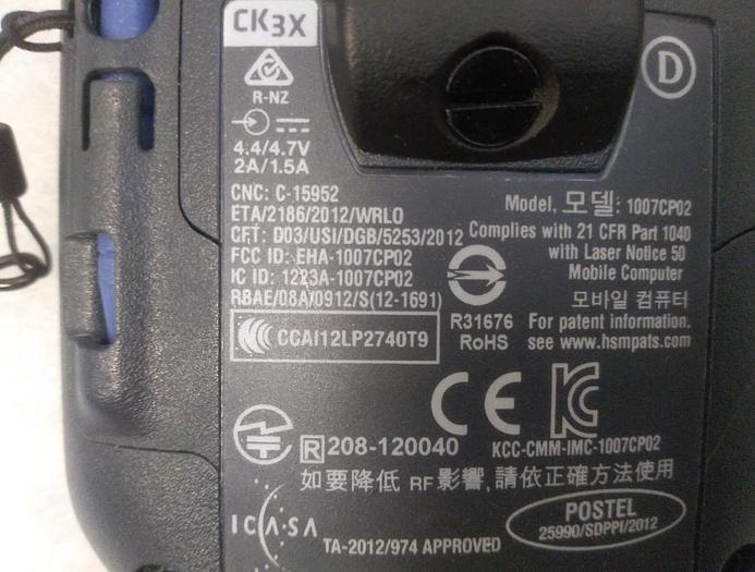 Gebraucht Scanner Intermec CK3X, Honeywell, 2 Akkus, Ladestation gebraucht-Top