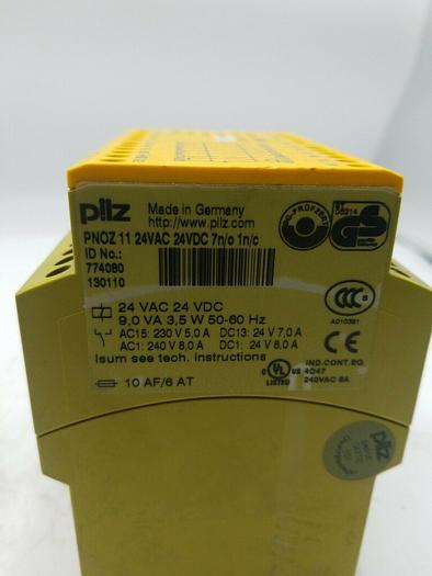 Used Pilz PNOZ 11 24VAC 24VDC 7n/o 1n/c Safety Relay