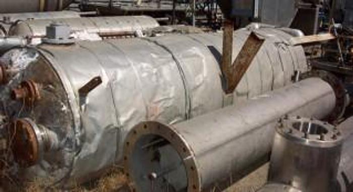 Used Tank, 525 Gallon, S/st, 36" X 10', Jkt, DT/DB, #S691964