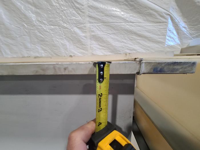 Used PVC Plastic Tank Double Wall with side and bottom support 70" x 28" x 29" D Hot Liquid