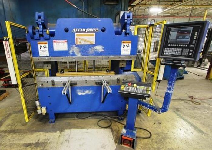 60 TON X 6', ACCURPRESS 7606, 2002, CNC HYDRAULIC PRESS BRAKE