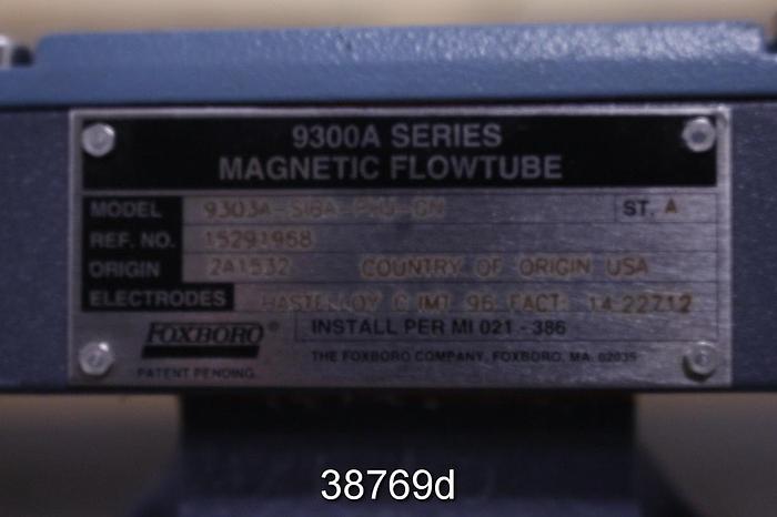 Used Foxboro 9303A-SIBA-PHJ-GN 3" Magnetic Flow Tube #38769
