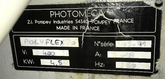 Usato PHOTOMECA POLYFLEX 70 – PHOTOPOLYMERIC PLATE PRODUCTION MACHINE