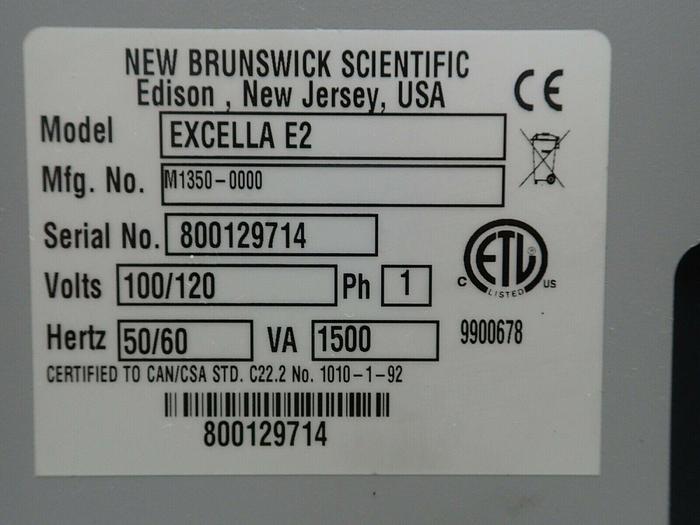 Used New Brunswick Scientific M1350-0000 Excella E2 Platform Shaker