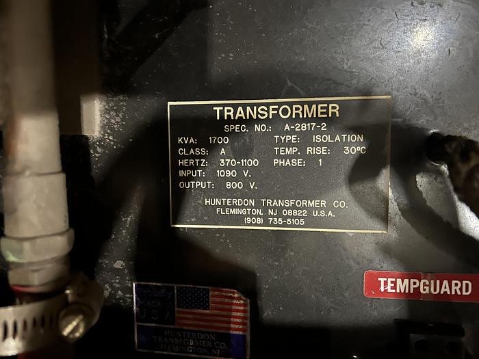 Used 2006 AJAX PACER-II 750 KW POWER SUPPLY