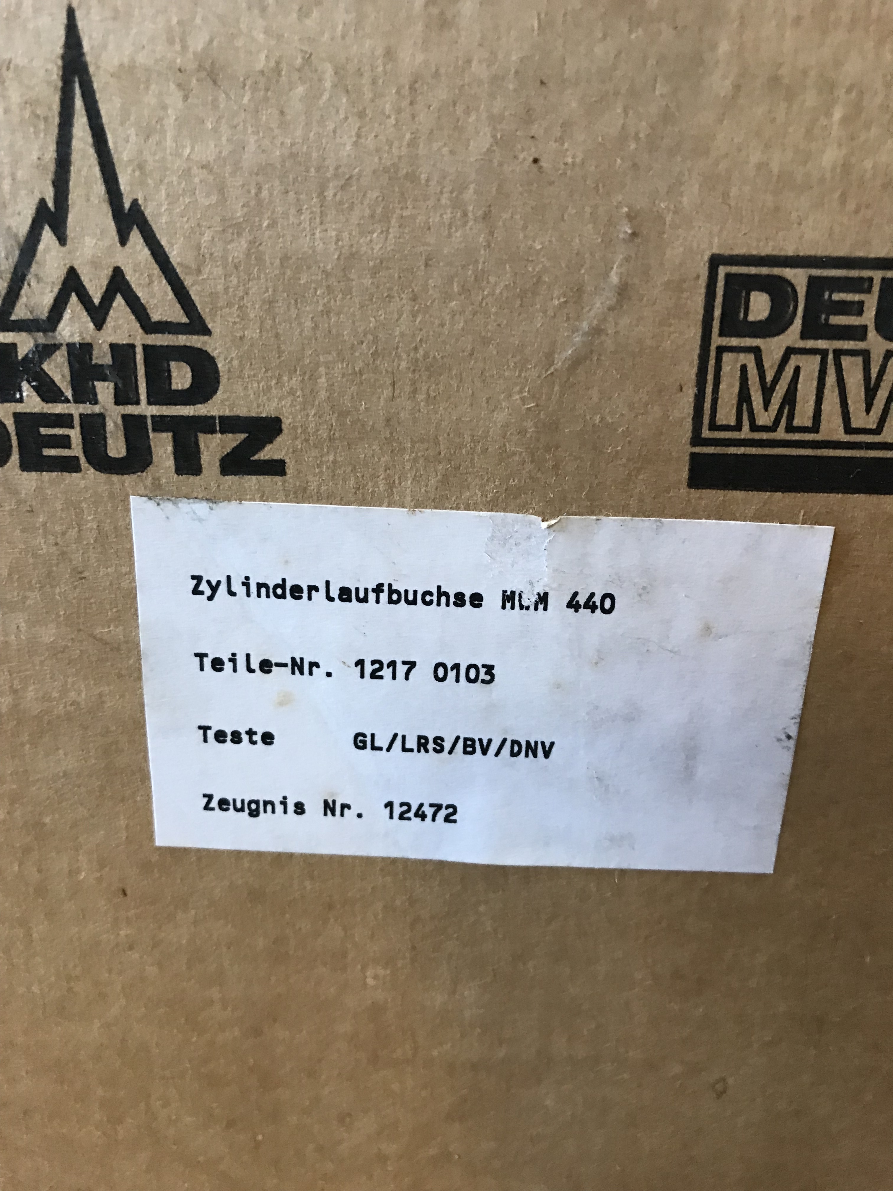 Used CYLINDER LINERS MWM TBDG 440