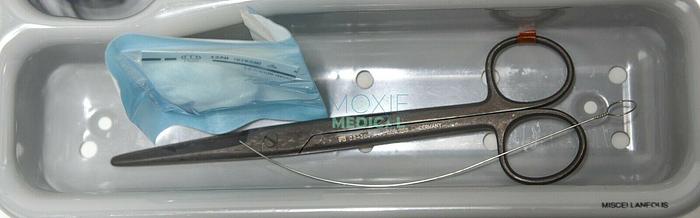 Used Smith & Nephew Myringotomy Instrument Tray Set 13-1413, Ear Specula, Forceps, Suction