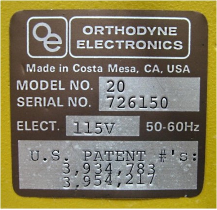 Refurbished Orthodyne   20 Ultrasonic Heavy Wire Bonder w/ Dereeler (refurbished)