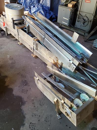 Used 12" x 27' stainless conveyor