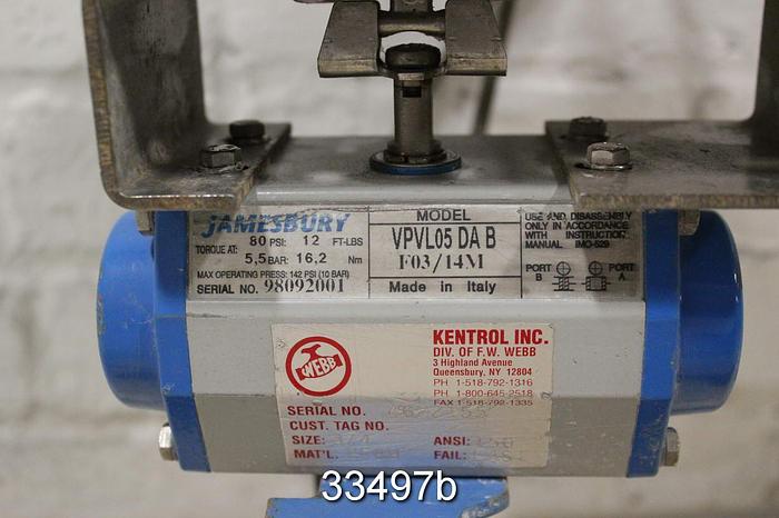 Used Neles Jamesbury 1" Ball Valve #33497