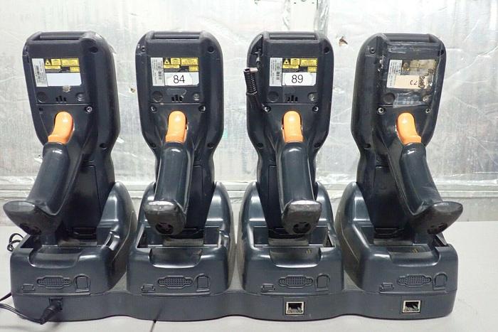 Used (22) Datalogic FalconX3+ FalconX4 Handheld Barcode Scanners w/ (5) 4-Slot Docks 783555042212