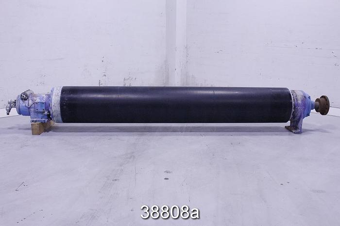 Used Suction Press Roll, Rubber Covered, 19.44 Diameter, 120.5" Drilled Face #38808