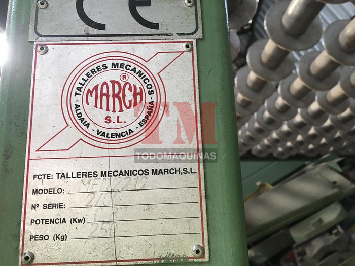 Usado 2000 Talleres March SL Línea de prensado para recubrimiento de tableros enchapados
