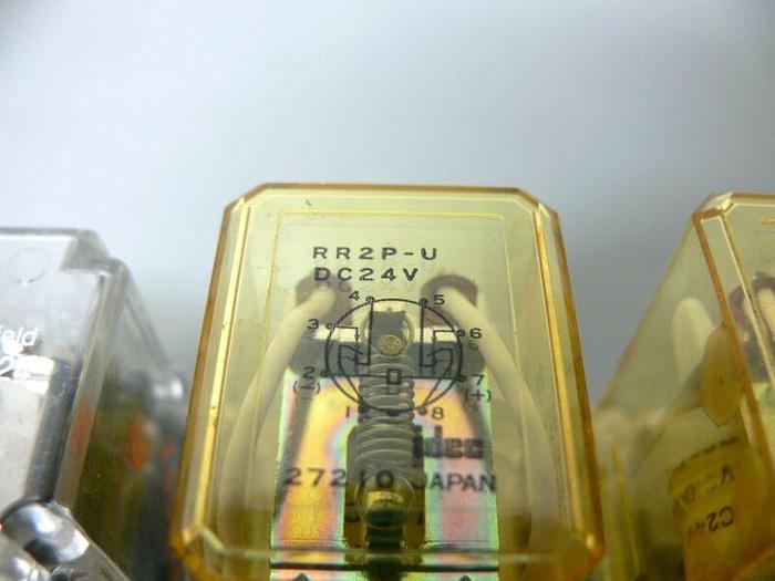 Used Lot of 23 idec SRP-06 Relay Sockets w/ 24VDC Relays, RR2P-U DC24V (x21)