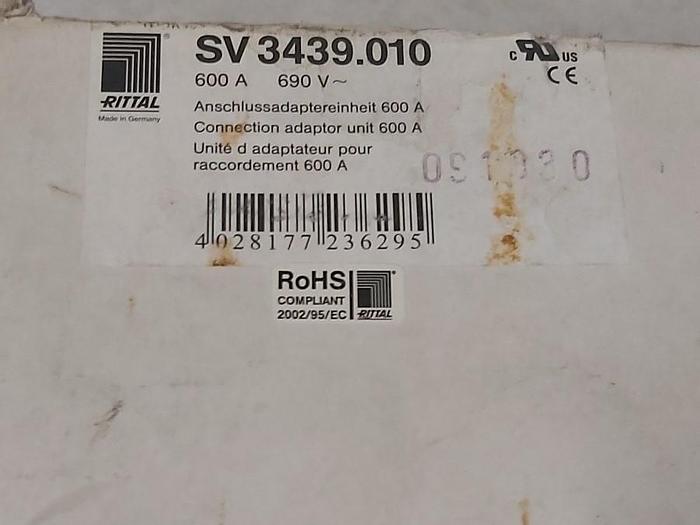 Anschlussadapter 3 tlg, SV 3439.010, 600A, 690V, Rittal,  neuwertig