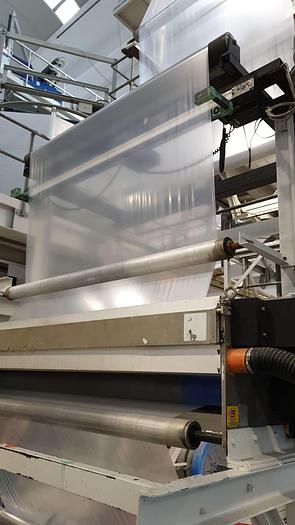 Used KIEFEL COMPEX 80SA/27D Monolayer blown film complete line for LDPE and HDPE