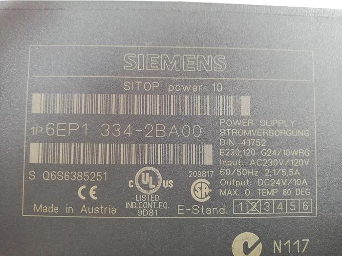 Used Siemens SIMATIC 6EP1 334-2BA00