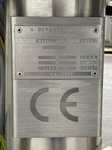 Used 1,200 LITER A BERENTS BECOMIX MODEL RW 1200 CD + F1000