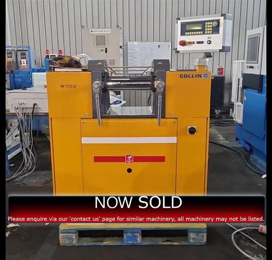 Used Collin Model W110E Two Roll Lab Mill