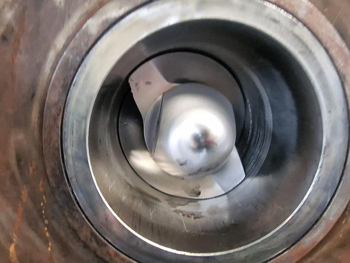 Used Berstorff 150mm dia PIN barrel coldfeed Rubber extruder