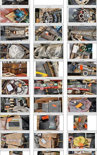 Used Spare Parts List for - (4 X Schuler 1000 ton Presses) (6 X USI 1200 Ton presses) (1 X Muller Weingarten Press)