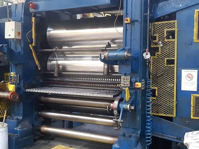 Used Shaw (UK) 24in dia x 68in wide 3 roll vertical stack calender