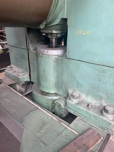 Used Comerio Ercole (Italy) 610mm dia x 1700mm 3 roll vertical stack calender